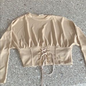 Corset style top from Zara
